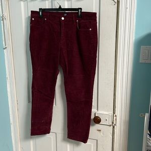 Gap Corduroy Pants size 16 (33-Short) skinny cut